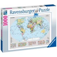 Ravensburger Puzzle Politická mapa světa s vlajkami 1000 dílků 2