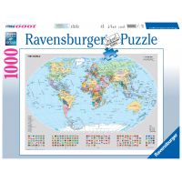 Ravensburger Puzzle Politická mapa světa s vlajkami 1000 dílků 3