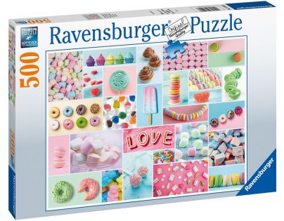 Ravensburger Puzzle Sladká koláž 500 dílků