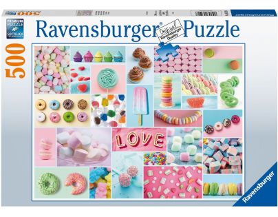 Ravensburger Puzzle Sladká koláž 500 dílků