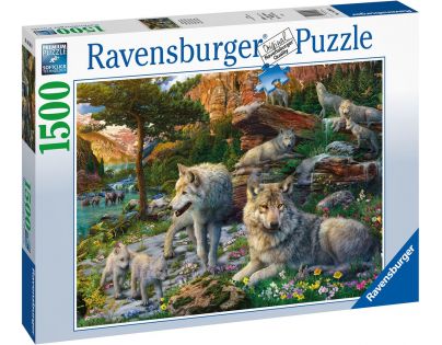 Ravensburger Puzzle Jarní vlci 1500 dílků