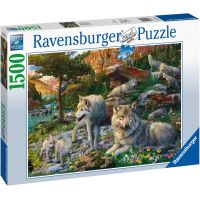Ravensburger Puzzle Jarní vlci 1500 dílků 2