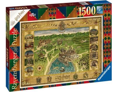 Ravensburger Puzzle Mapa Bradavic 1500 dílků