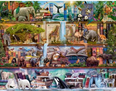 Ravensburger Puzzle Zvířecí svět 2000 dílků