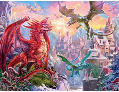 Ravensburger Puzzle Mystický drak 2000 dílků