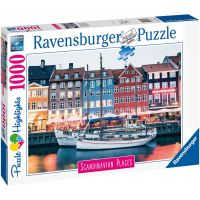 Ravensburger Puzzle Skandinávie Dánsko Kodaň 1000 dílků 2