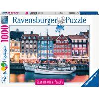 Ravensburger Puzzle Skandinávie Dánsko Kodaň 1000 dílků 3