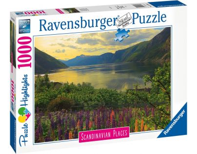 Ravensburger Puzzle Skandinávie Fjord v Norsku 1000 dílků