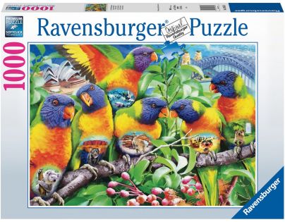 Ravensburger Puzzle Země papoušků 1000 dílků