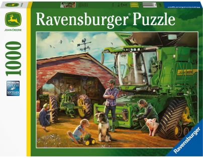 Ravensburger puzzle John Deere Na statku 1000 dílků