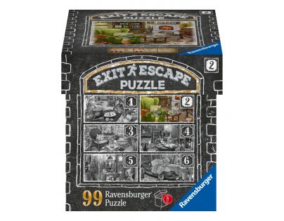 Ravensburger Puzzle Exit Obývací pokoj 99 dílků