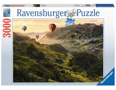 Ravensburger Puzzle Rýžové terasy v Asii 3000 dílků