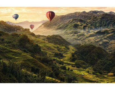 Ravensburger Puzzle Rýžové terasy v Asii 3000 dílků