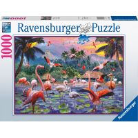 Ravensburger Puzzle Růžoví plameňáci 1000 dílků 2