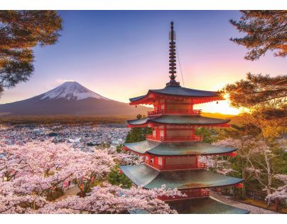 Ravensburger Puzzle Rozkvetlé třešně v Japonsku 1000 dílků