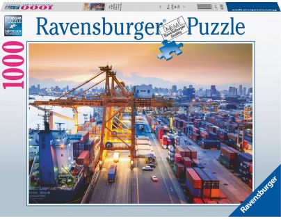 Ravensburger puzzle Přístav Hamburg 1000 dílků