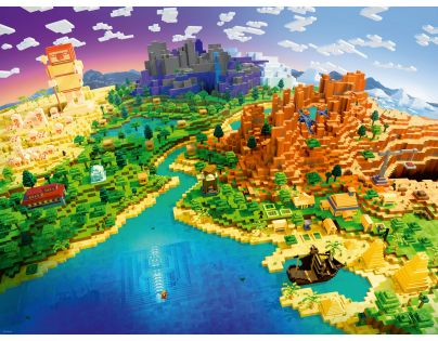 Ravensburger Puzzle Minecraft Svět Minecraftu 1500 dílků