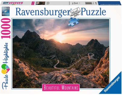 Ravensburger Puzzle Dechberoucí hory Pohoří Serra de Tramuntana Malorka 1000 dílků