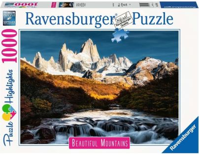 Ravensburger Puzzle Dechberoucí hory Mount Fitz Roy Patagonie 1000 dílků