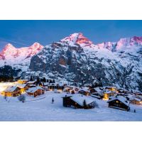 Ravensburger Puzzle Dechberoucí hory Bernská vysočina Murren ve Švýcarsku 1000 dílků