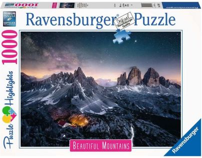Ravensburger Puzzle Dechberoucí hory Dolomitské věže Itálie 1000 dílků