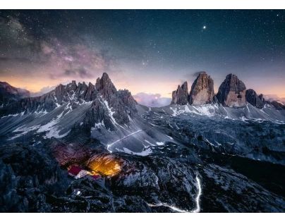 Ravensburger Puzzle Dechberoucí hory Dolomitské věže Itálie 1000 dílků