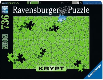 Ravensburger Puzzle Krypt puzzle Neonová zelená 736 dílků