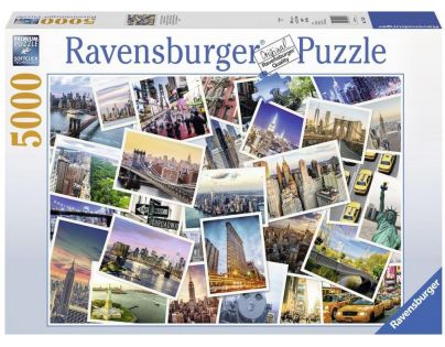 Ravensburger Puzzle NY City nikdy nespí 5000 dílků