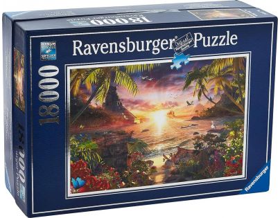 Ravensburger Puzzle Západ slunnce v ráji 18000 dílků