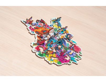 Ravensburger Puzzle dřevěné Barevná liška 150 dílků