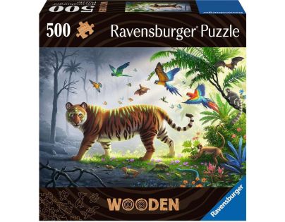 Ravensburger Puzzle dřevěné Tygr v džungli 500 dílků