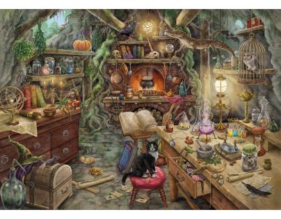 Ravensburger puzzle 199525 Exit Puzzle Kouzelnická kuchyně 759 dílků - Poškozený obal