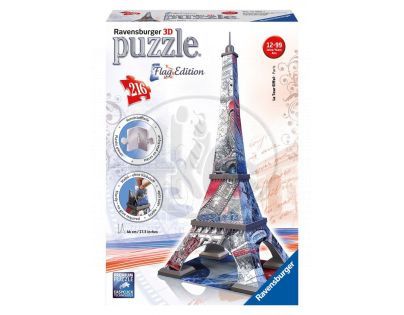 Ravensburger 3D Eiffelova věž Vlajková edice 216 dílků