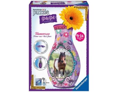 Ravensburger Puzzle 3D Girly Girl Váza - Kůň - Poškozený obal