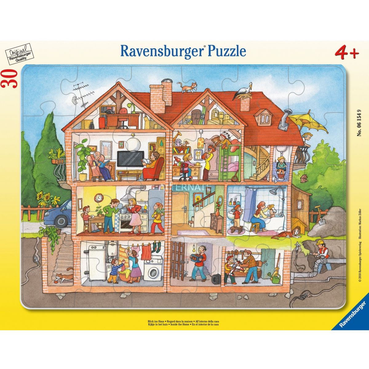 Ravensburger Puzzle 61549 Interiér domu 30 dílků