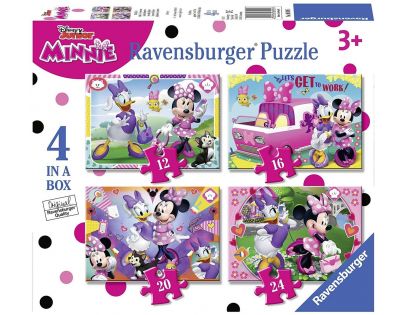 Ravensburger Puzzle Disney Minnie šťastní pomocníci 12 16 20 24 dílků