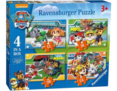 Ravensburger Puzzle 4 v 1 Tlapková patrola 72 dílků