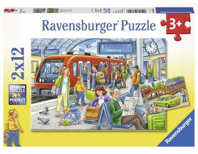 Ravensburger Puzzle Všichni na palubu! 2 x 12 dílků
