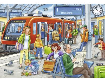 Ravensburger Puzzle Všichni na palubu! 2 x 12 dílků