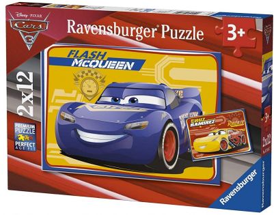 Ravensburger Puzzle Disney Auta 3 2 x 12 dílků