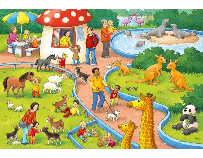 Ravensburger Puzzle Den v Zoo 2 x 24 dílků