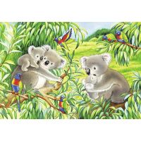 Ravensburger Puzzle Sladké koaly a pandy 2 x 24 dílků 2