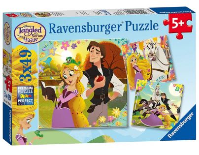 Ravensburger Puzzle Disney Na Vlásku 3 x 49 dílků