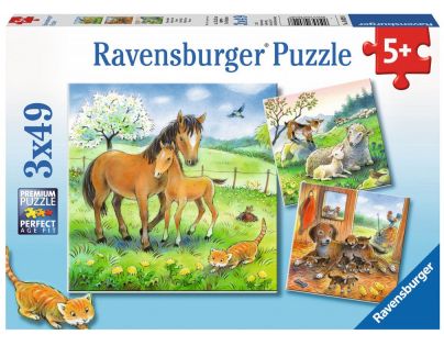 Ravensburger Puzzle Čas na objetí 3 x 49 dílků