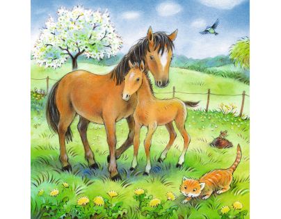 Ravensburger Puzzle Čas na objetí 3 x 49 dílků