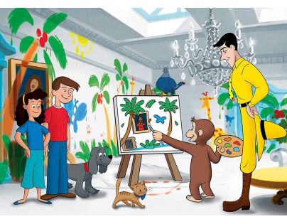 Ravensburger Puzzle 80489 Zvědavý George a přátelé 3 x 49 dílků