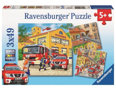 Ravensburger Puzzle Hasiči 3 x 49 dílků