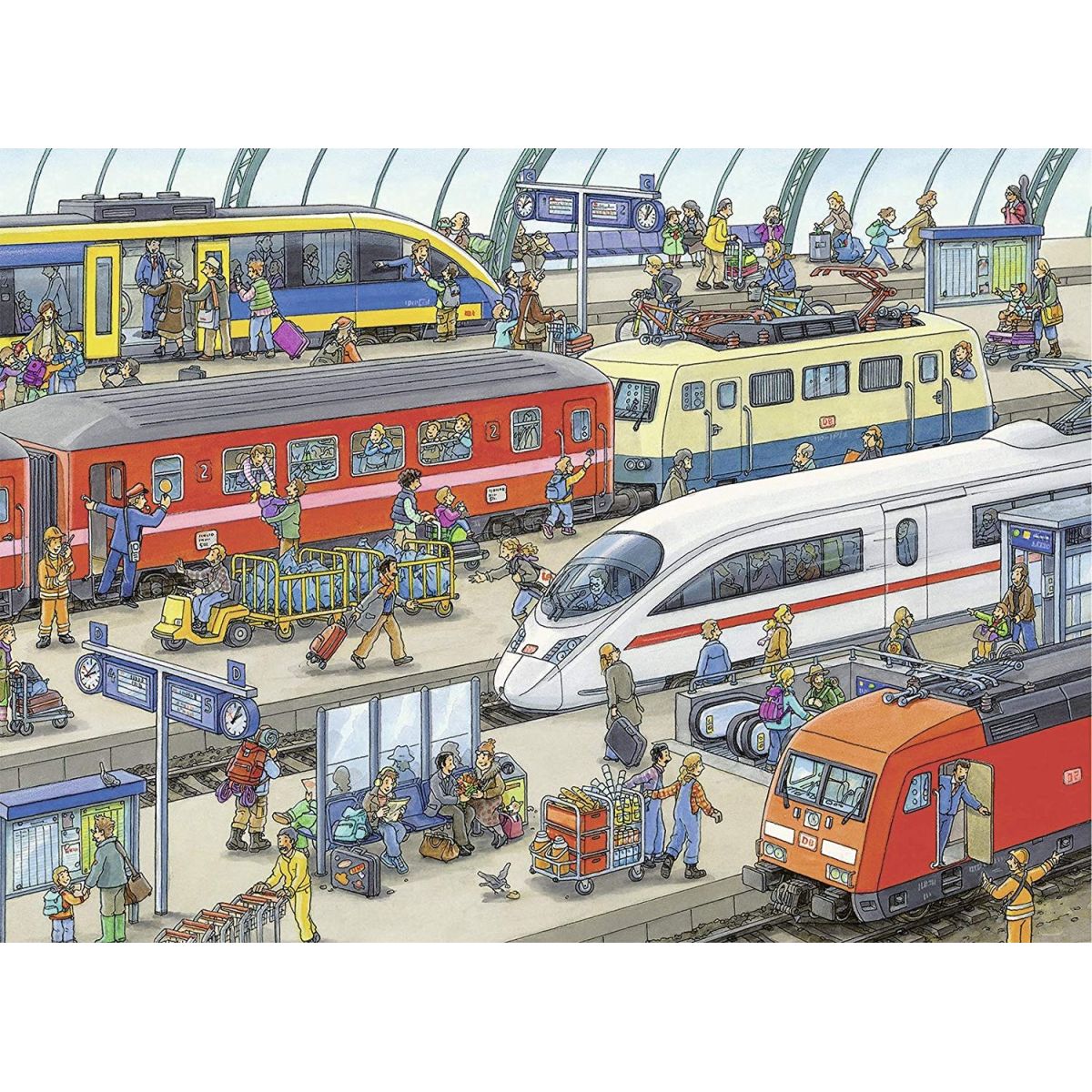 Ravensburger Puzzle 96107 Železniční stanice 60 dílků