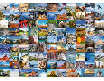 Ravensburger Puzzle 99 krásných míst USA, Kanada 1000 dílků
