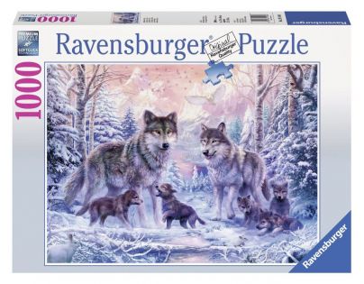 Ravensburger Puzzle Vlci v zimní krajině 1000 dílků
